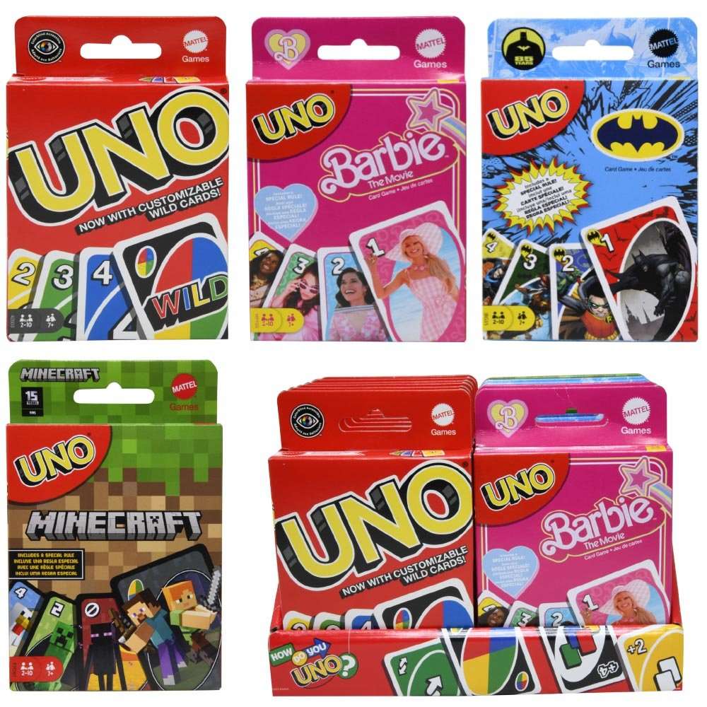 2386243 UNO Card Games - Assorted case of 36