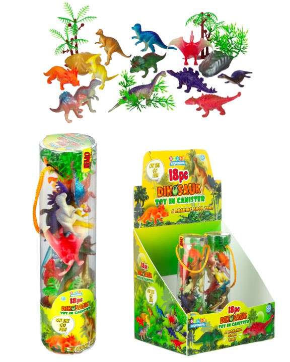 2386841 Dinosaur Toys - 18 Piece case of 48