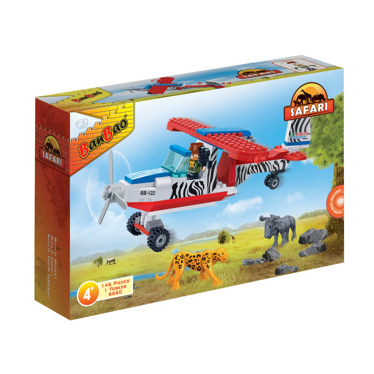 2361741 Bush Plane Interlocking Block Sets - 143 Pieces case of 36