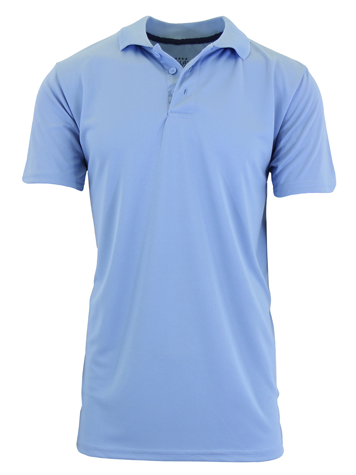2368702 Men's Dry Fit Polo Shirts - Light Blue, S-2XL, Moisture-Wicking case of 24