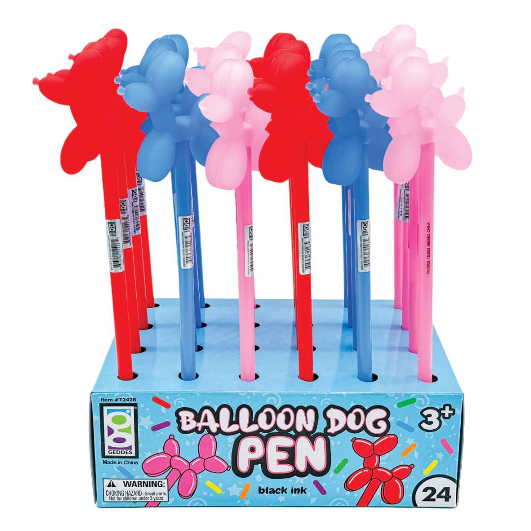 2377897 Balloon Dog Pens, 24 Pack Display case of 288