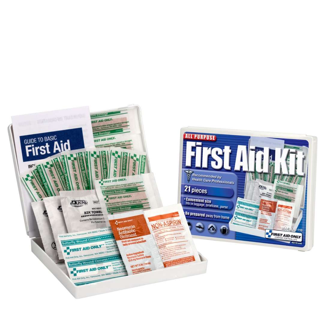 2382924 Travel First Aid Kit - 21 Piece case of 96