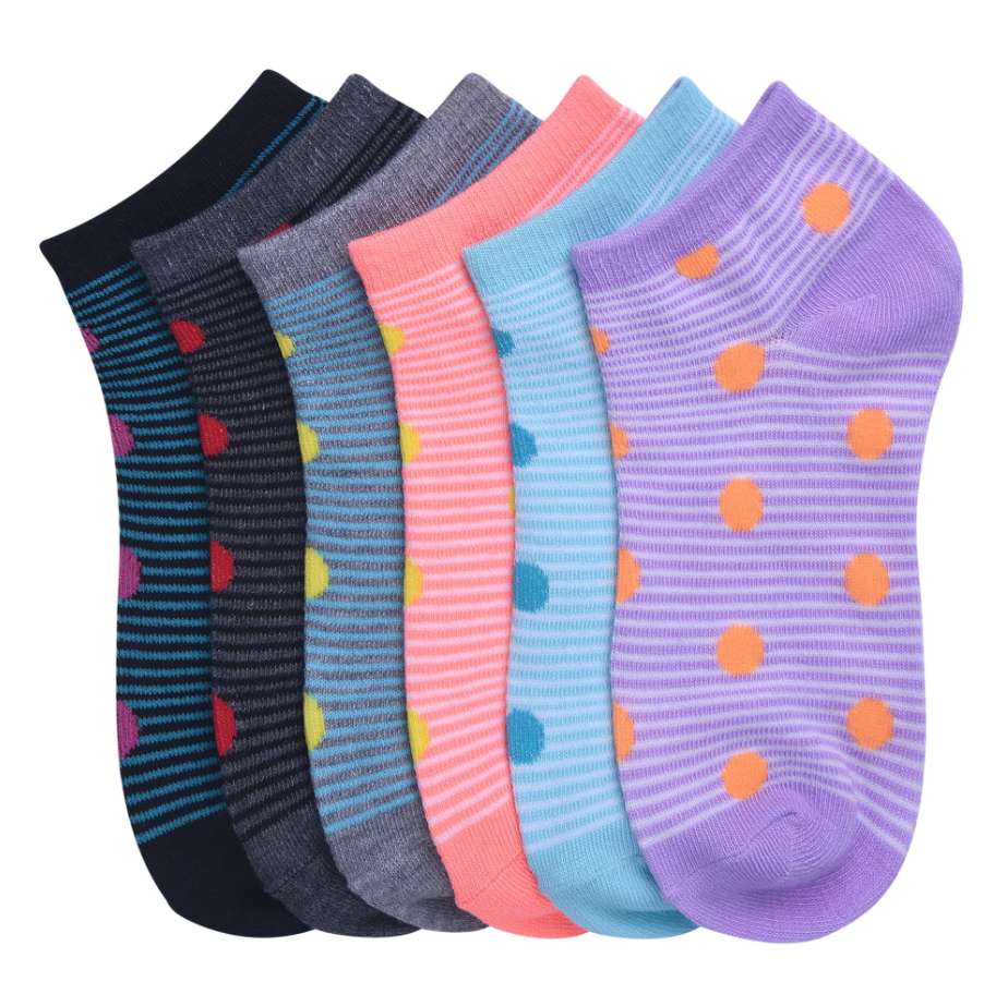 2382999 Womens Low-Cut Socks - Size 9-11, Assorted Color - Case of 432