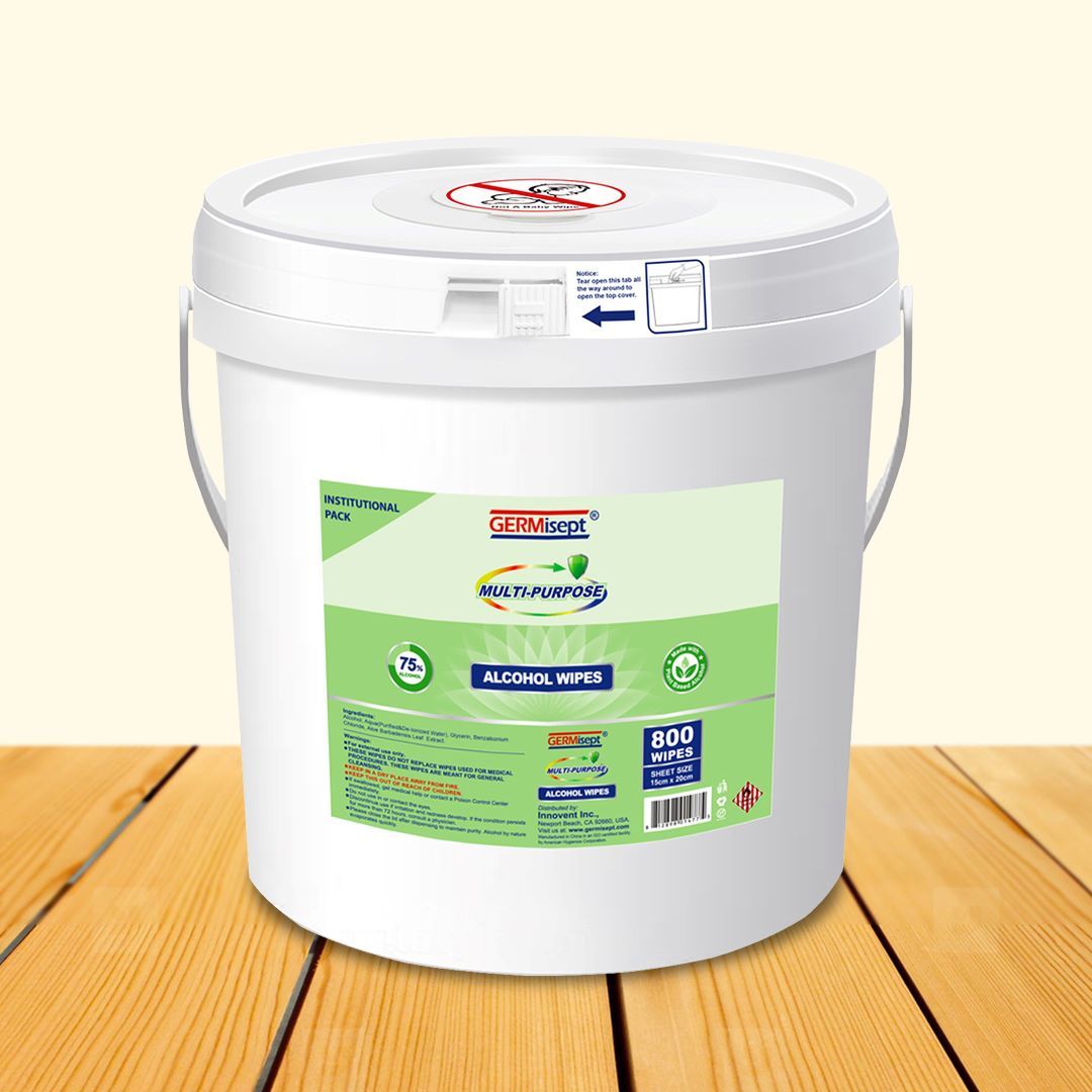 2354027 75% Alcohol Wipes - 800-Count Bucket case of 2