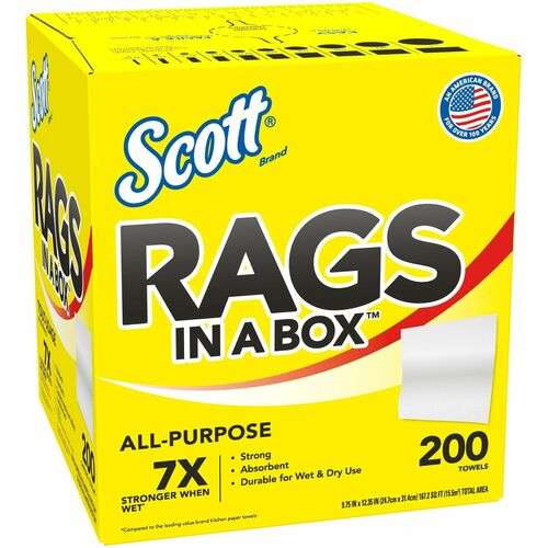 2382715 Scott Rags in a Box - 8 Pack case of 8