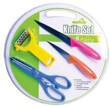 2385181 Knife Set with Cutting Board, 5-Piece case of 24