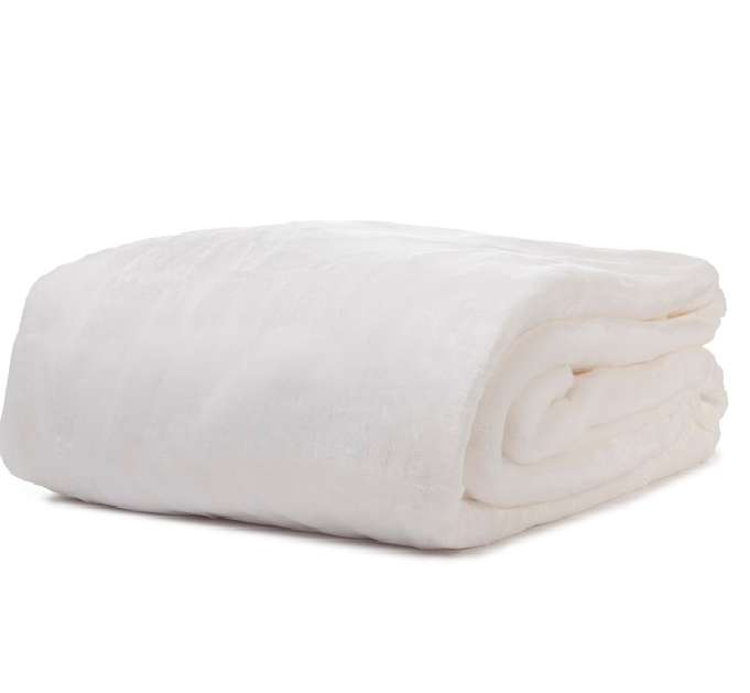 2379661 Golden Gem Blankets, White, Twin case of 6