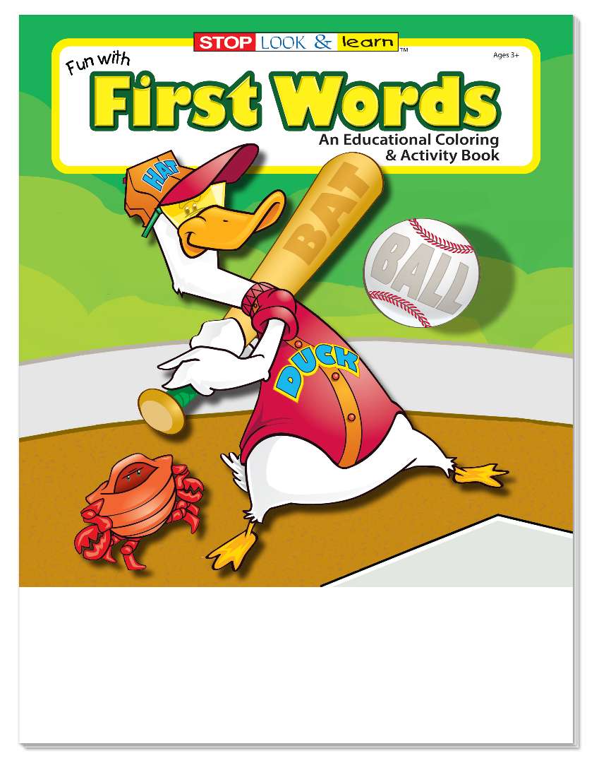 2380449 Fun with First Words Coloring & Activity Books case of 125