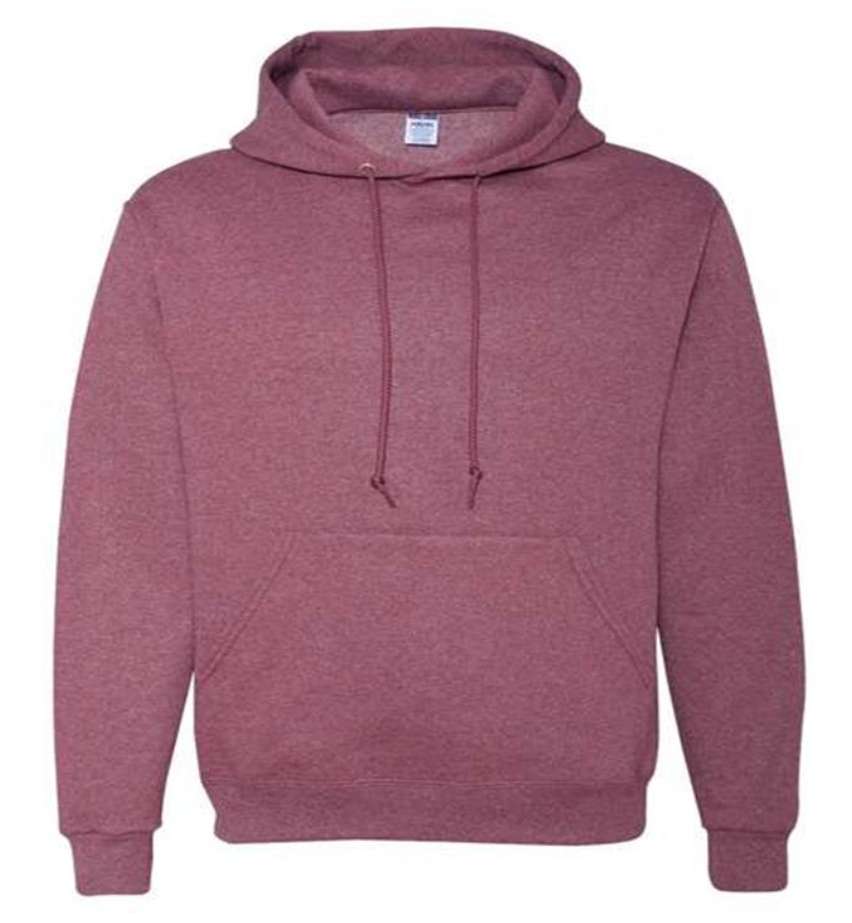 2380203 NuBlend Hooded Pullover, Heather Maroon, Medium case of 24