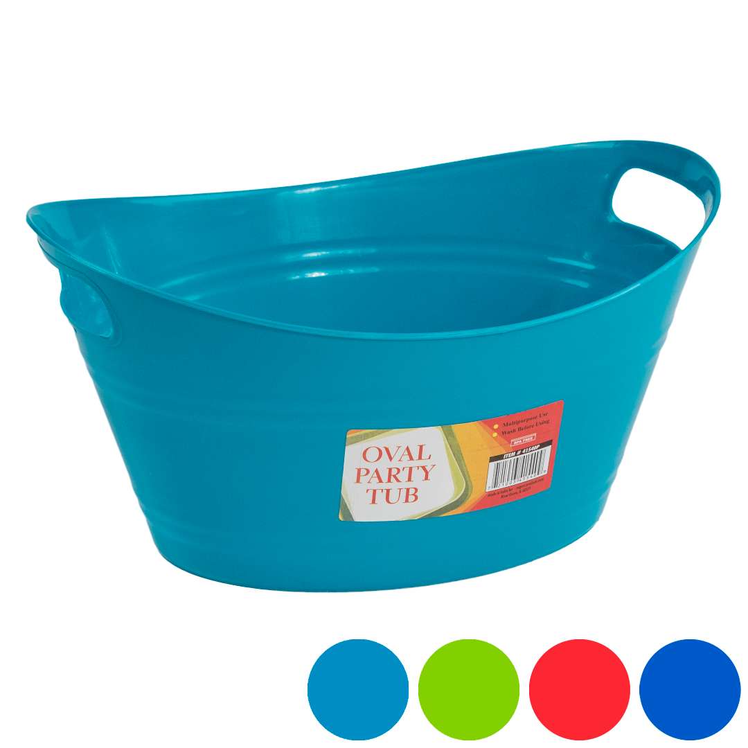2385298 Oval Tub Baskets - Assorted Colors case of 48