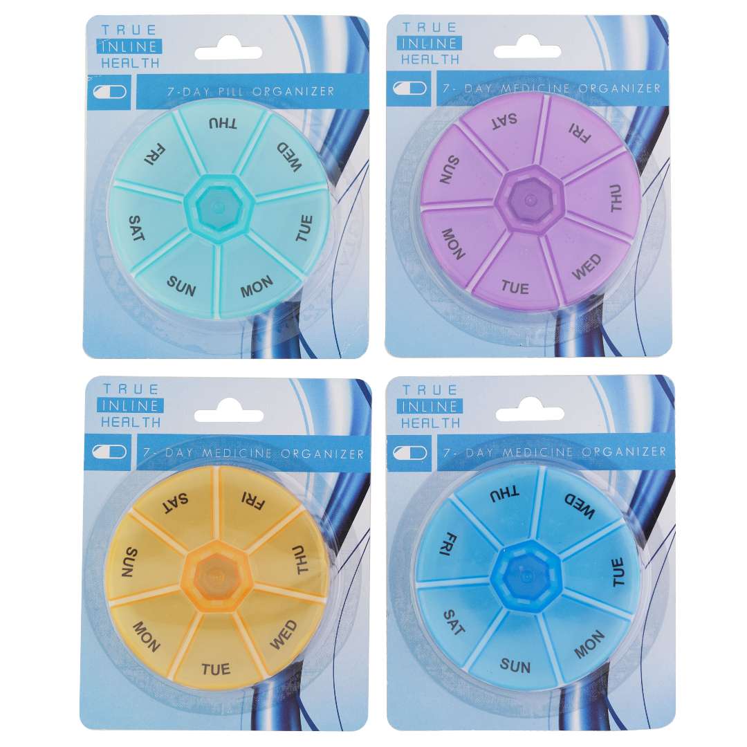 2383524 7-Day Round Pill Organizer - 3.5 case of 96