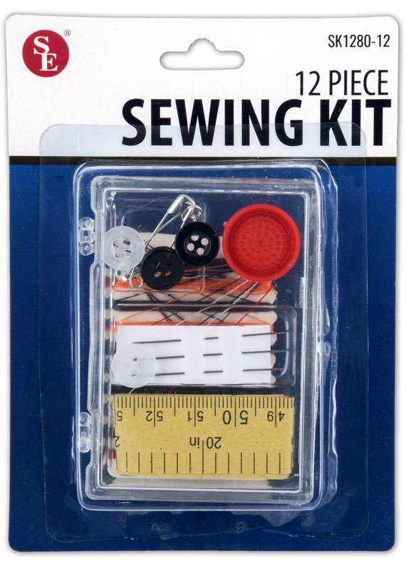 2385880 12 Piece Sewing Kit in Storage Box - Case of 120