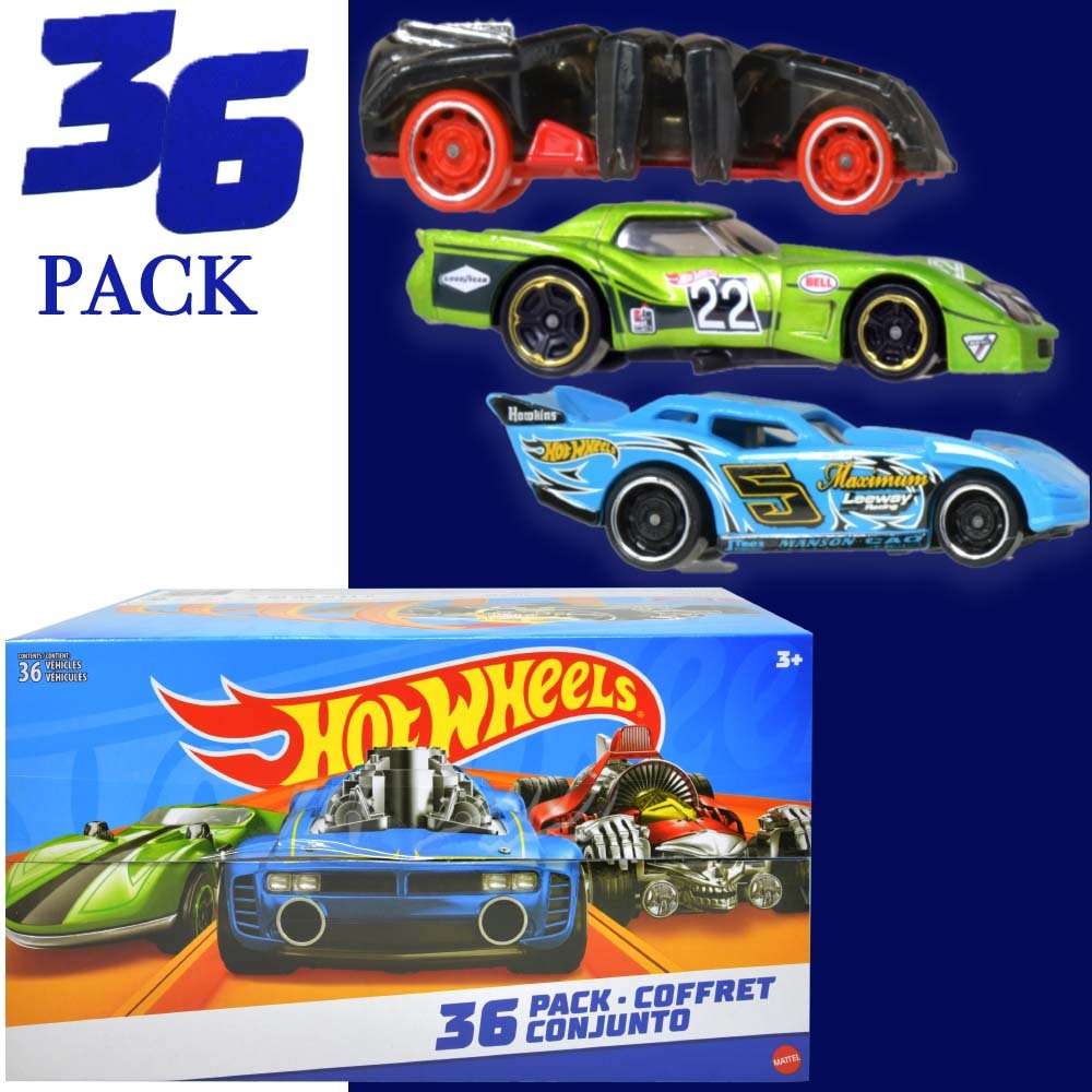 2386603 Hot Wheels Die Cast Car Pack - 36 Assorted case of 6