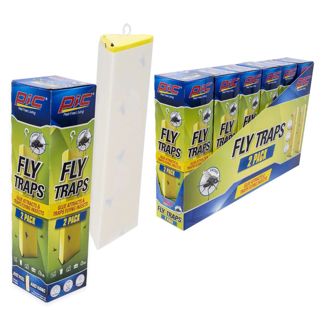 2381468 PIC Glue Hanging Fly Traps, 2pk case of 6