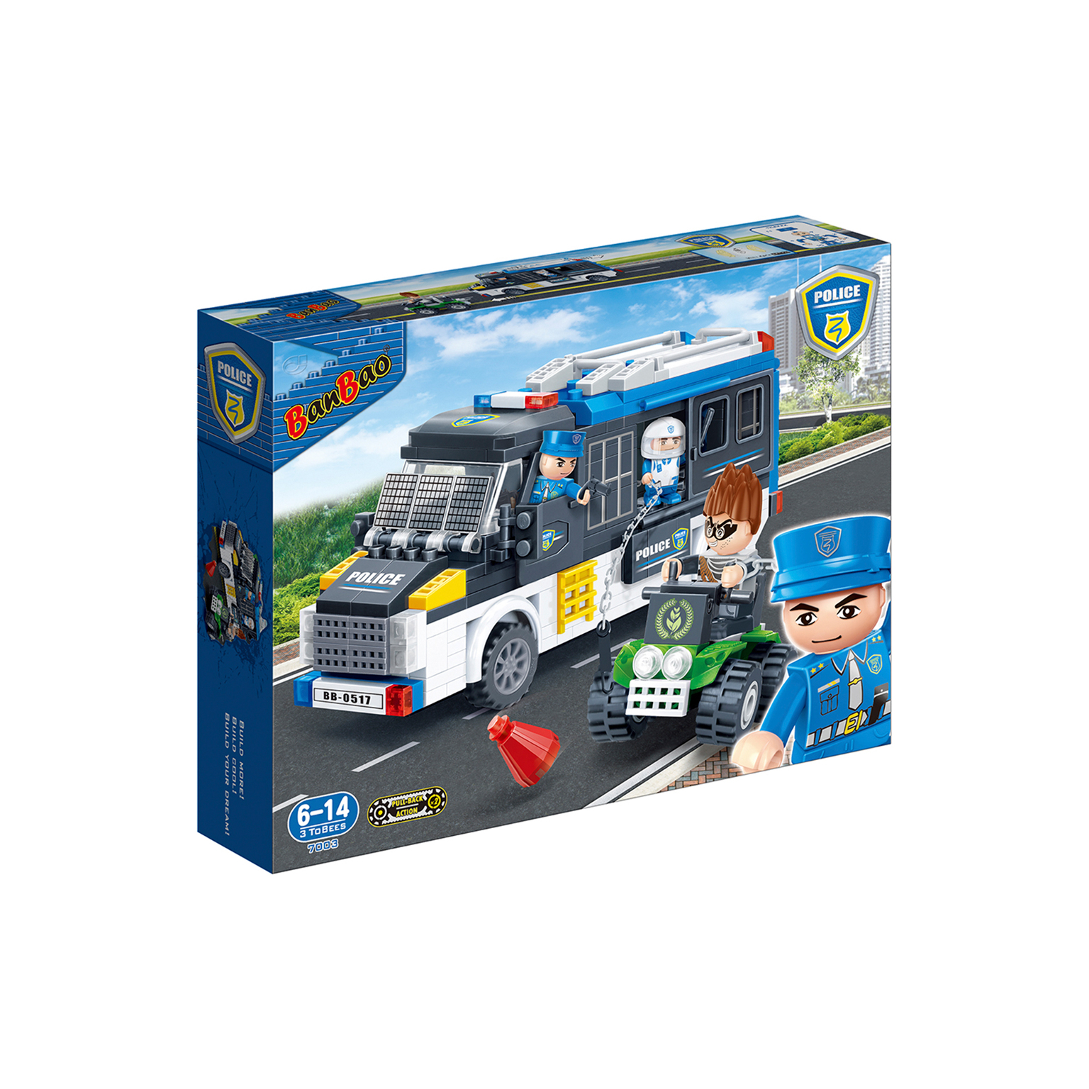 2361710 Cops & Robbers Building Brick Sets - 325 Pieces case of 6