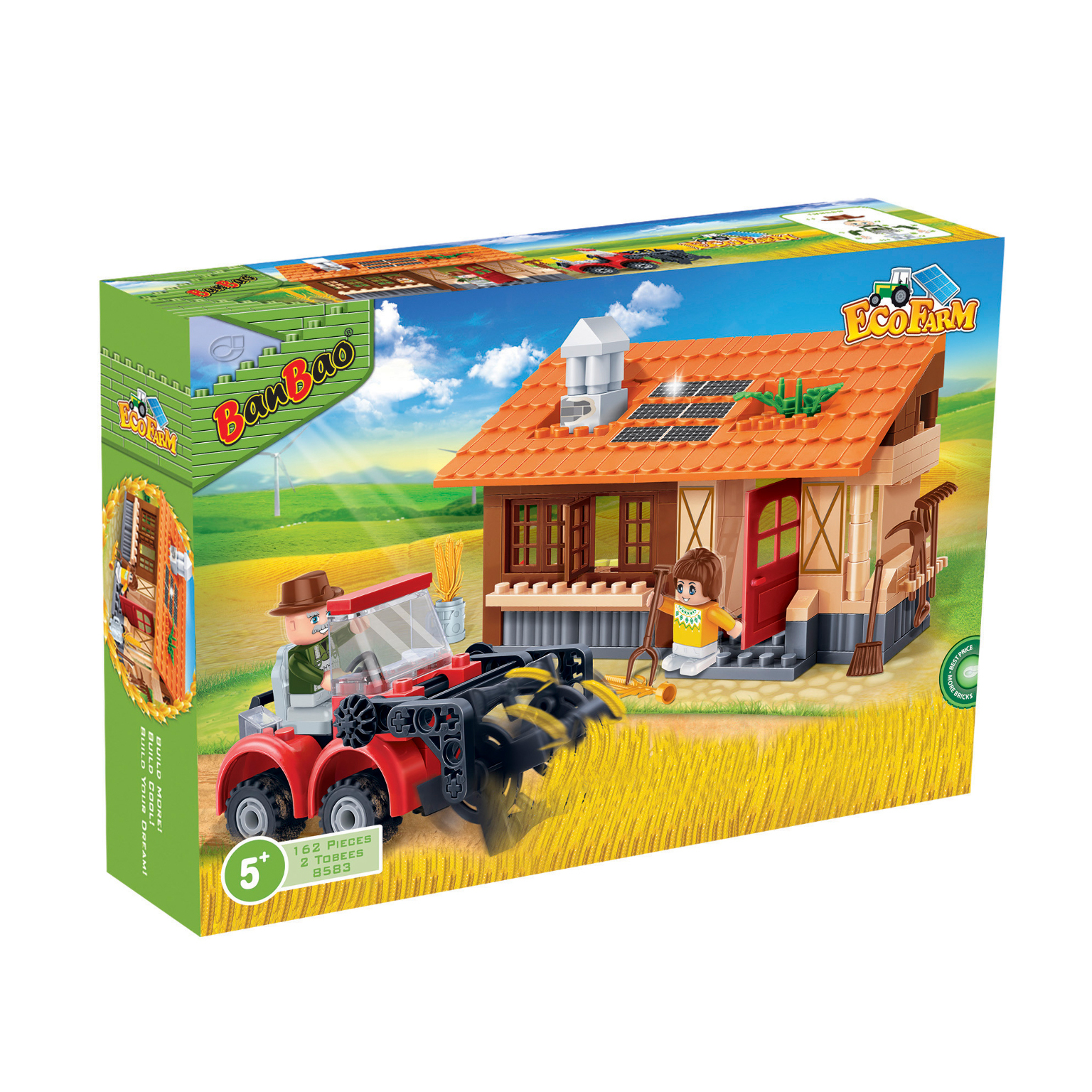 2361727 Tractor Interlocking Block Sets - 162 Pieces case of 24