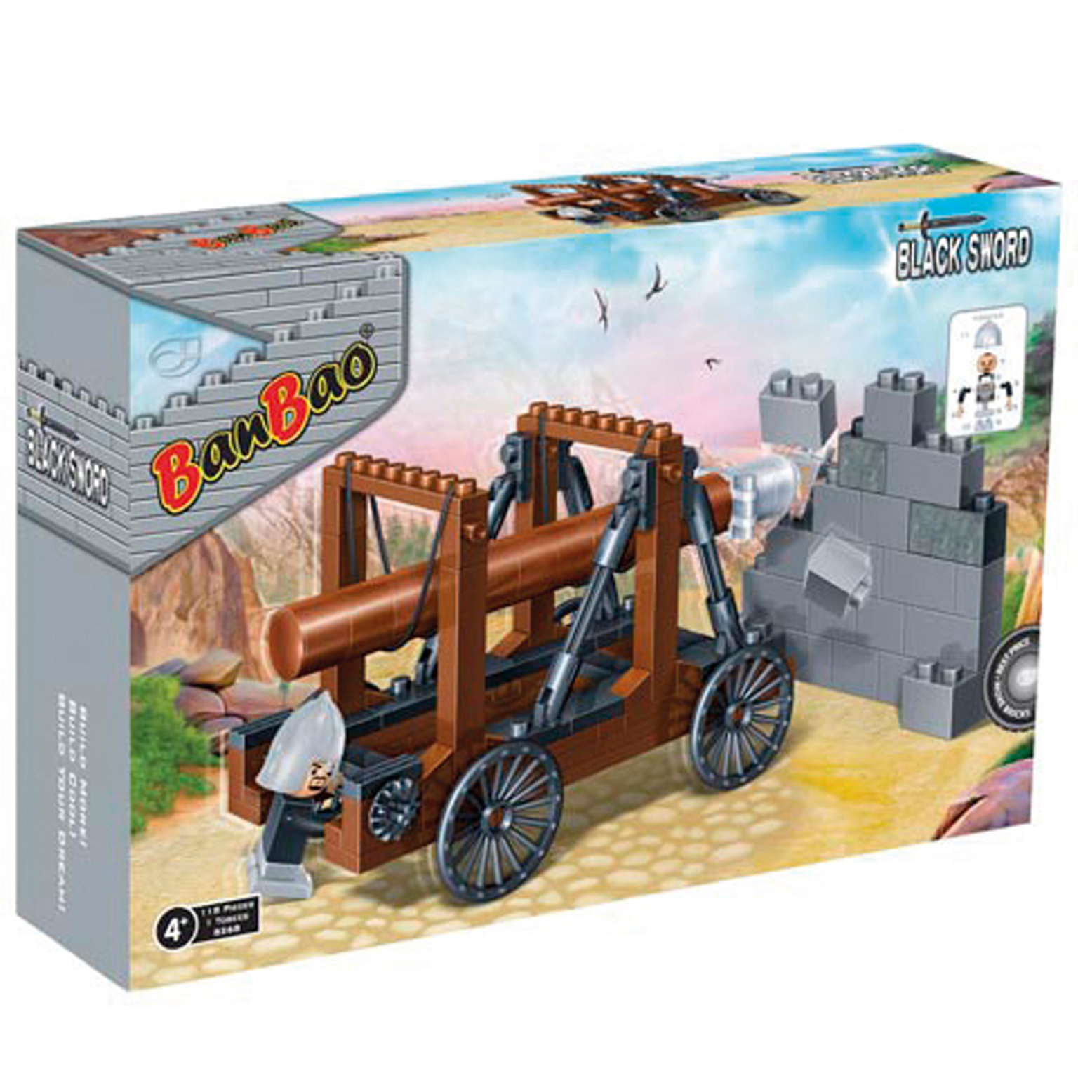 2361725 Battering Ram Interlocking Block Sets - 118 Pieces case of 36