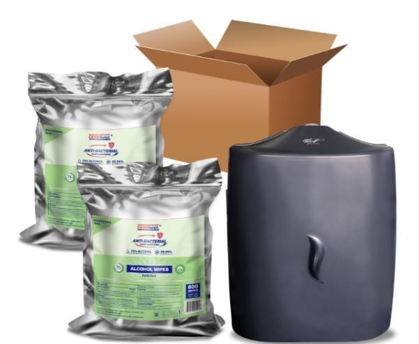 2351995 Antibacterial Wipes - 800-Count, Wall Mount Dispenser case of 1