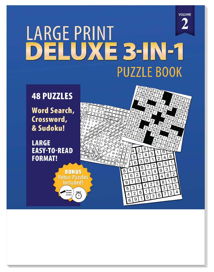 2380450 Deluxe 3-in-1 Puzzle Book - Volume 2 case of 48