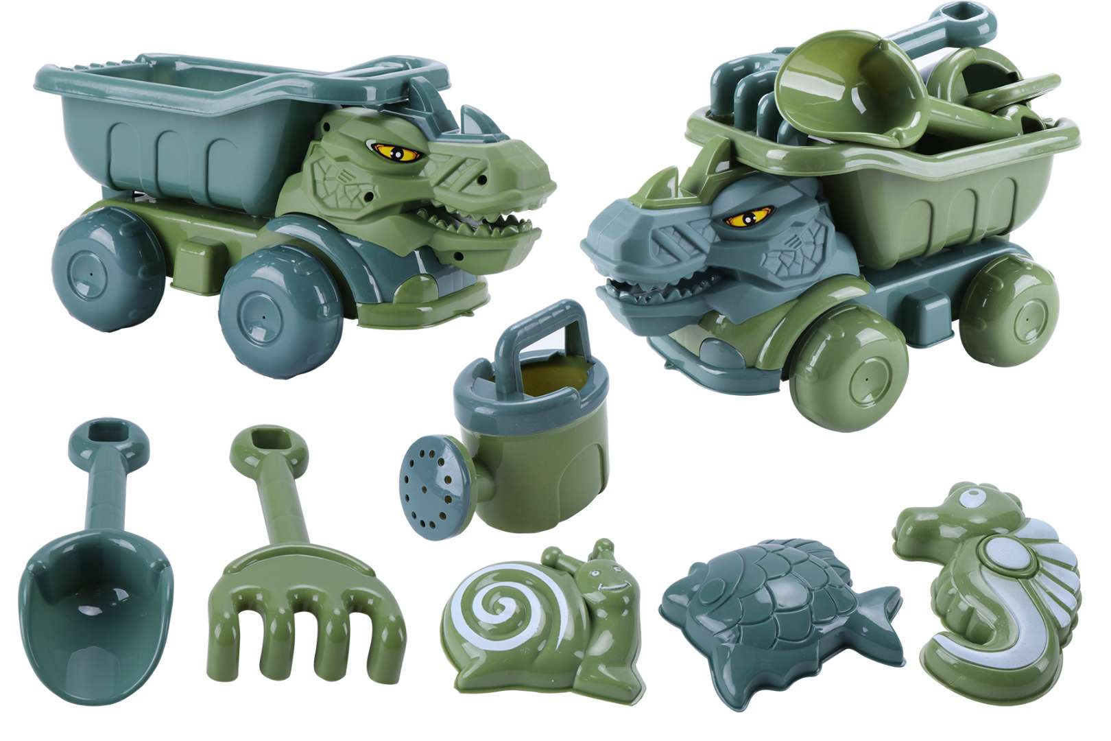 2380691 Sand Dinosaur Trucks with Accessories, Two Assorted - 11.5 case of 24