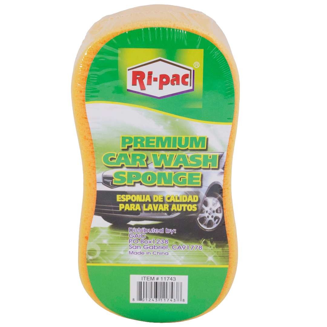 2381158 Car Wash Sponge, Yellow case of 36
