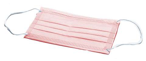 2381923 3 Ply Face Mask, Pink case of 2000