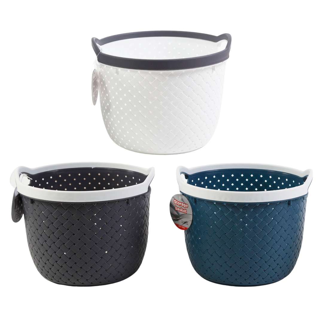 2385565 Round Storage Baskets - Assorted Colors case of 24