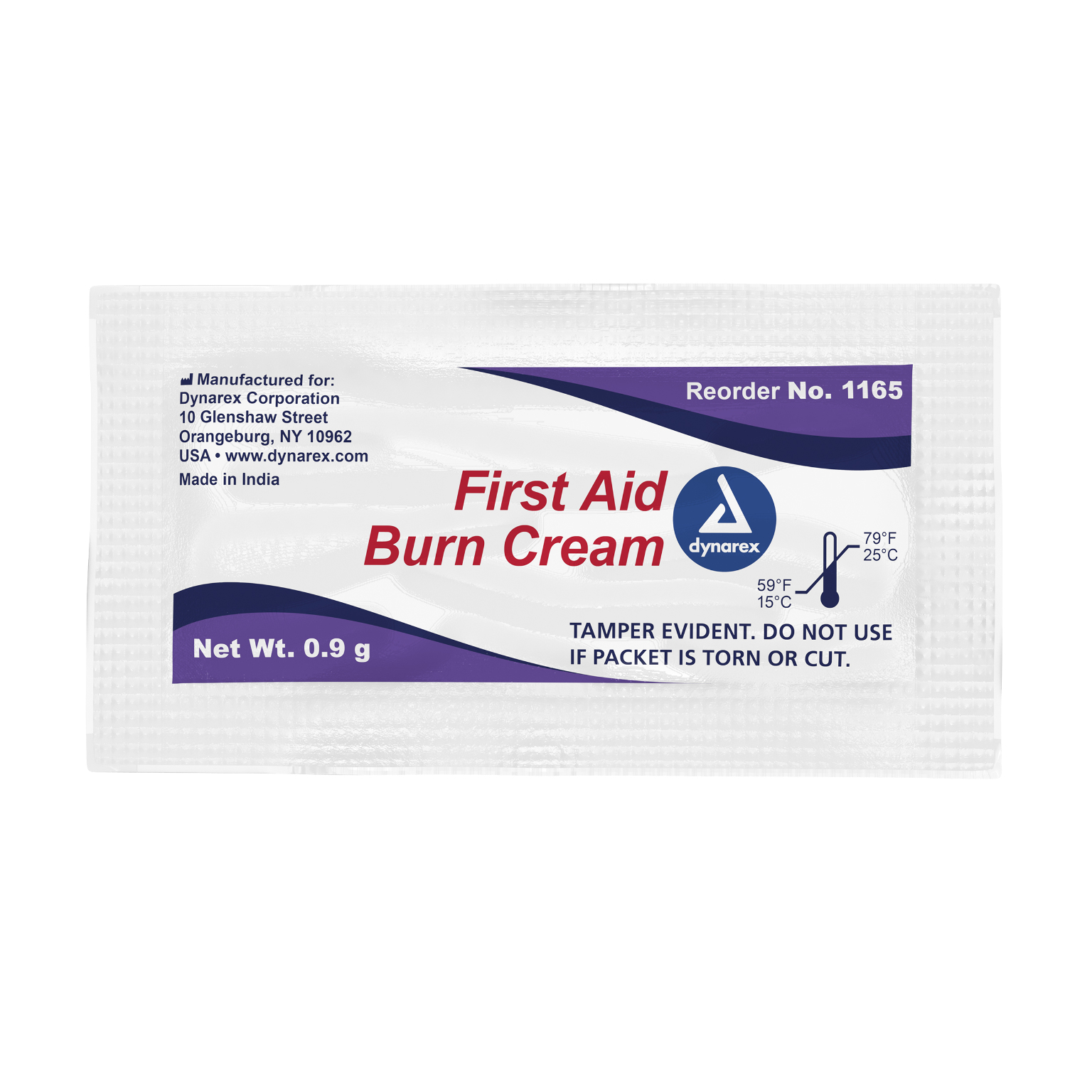 2359178 First Aid Burn Cream - Single Use Packets, 0.9g case of 144