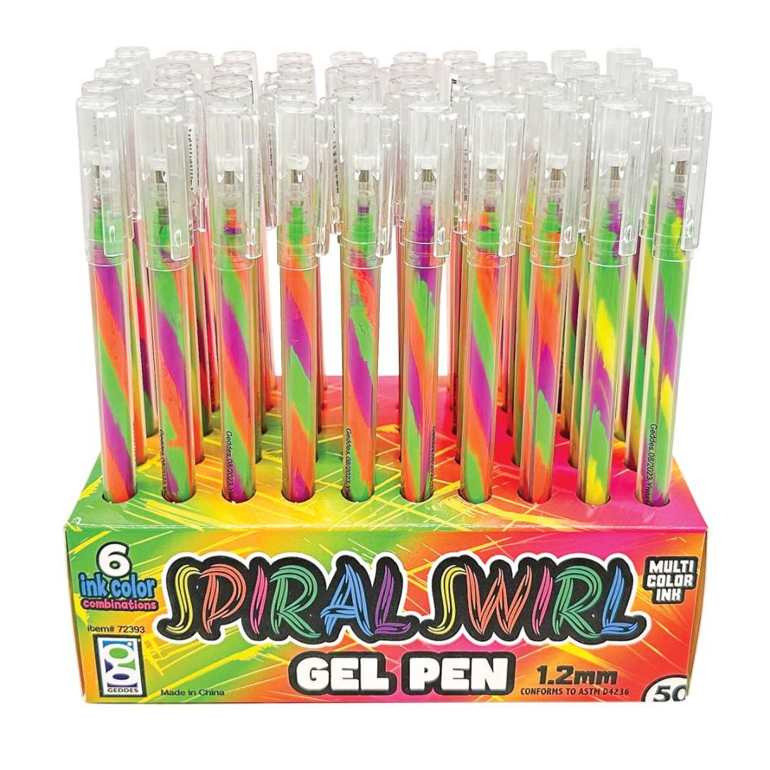 2377894 Spiral Swirl Gel Pens, 50 Pack case of 600