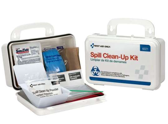 2383030 Bloodborne Pathogen Spill Clean-Up Kit - 21 Piece case of 24