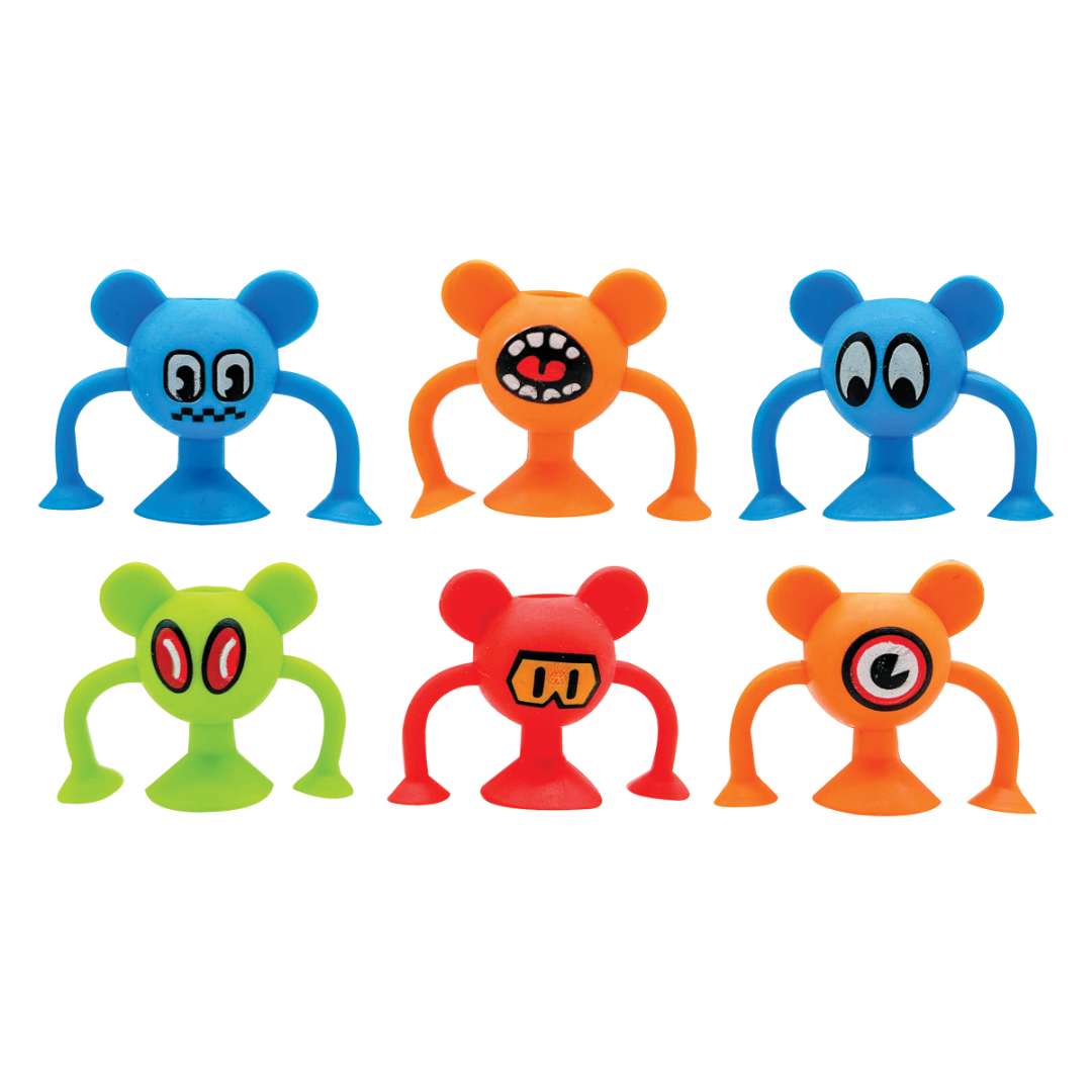 2377890 Suction Monster Pencil Stands, Assorted, 24 Pack case of 1152