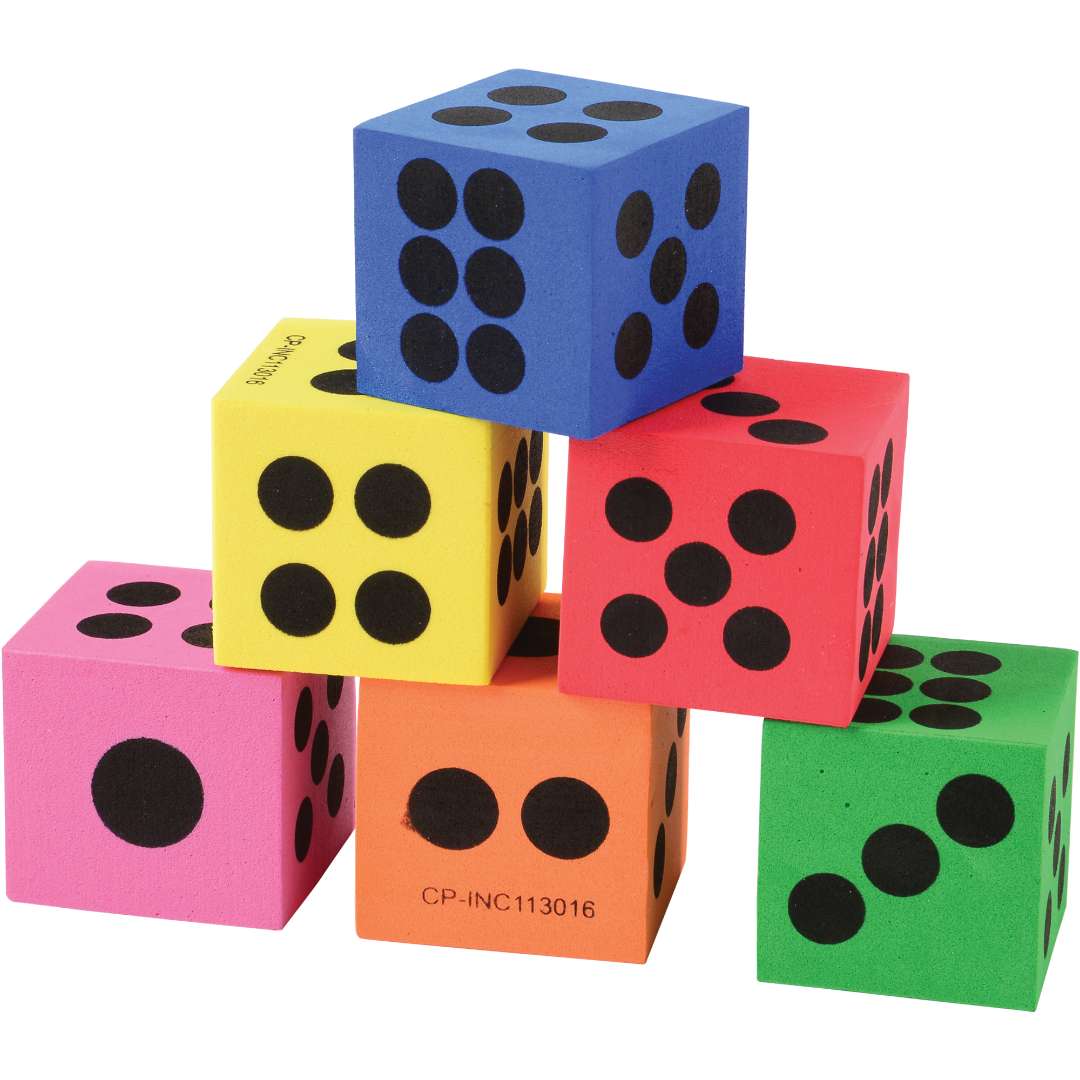 1776570 Foam Dice - 1.5 in. - Case of 216