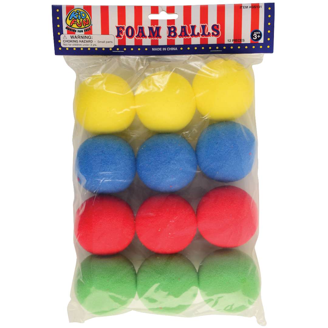 1776897 Foam Carnival Balls - Assorted Color - Case of 120