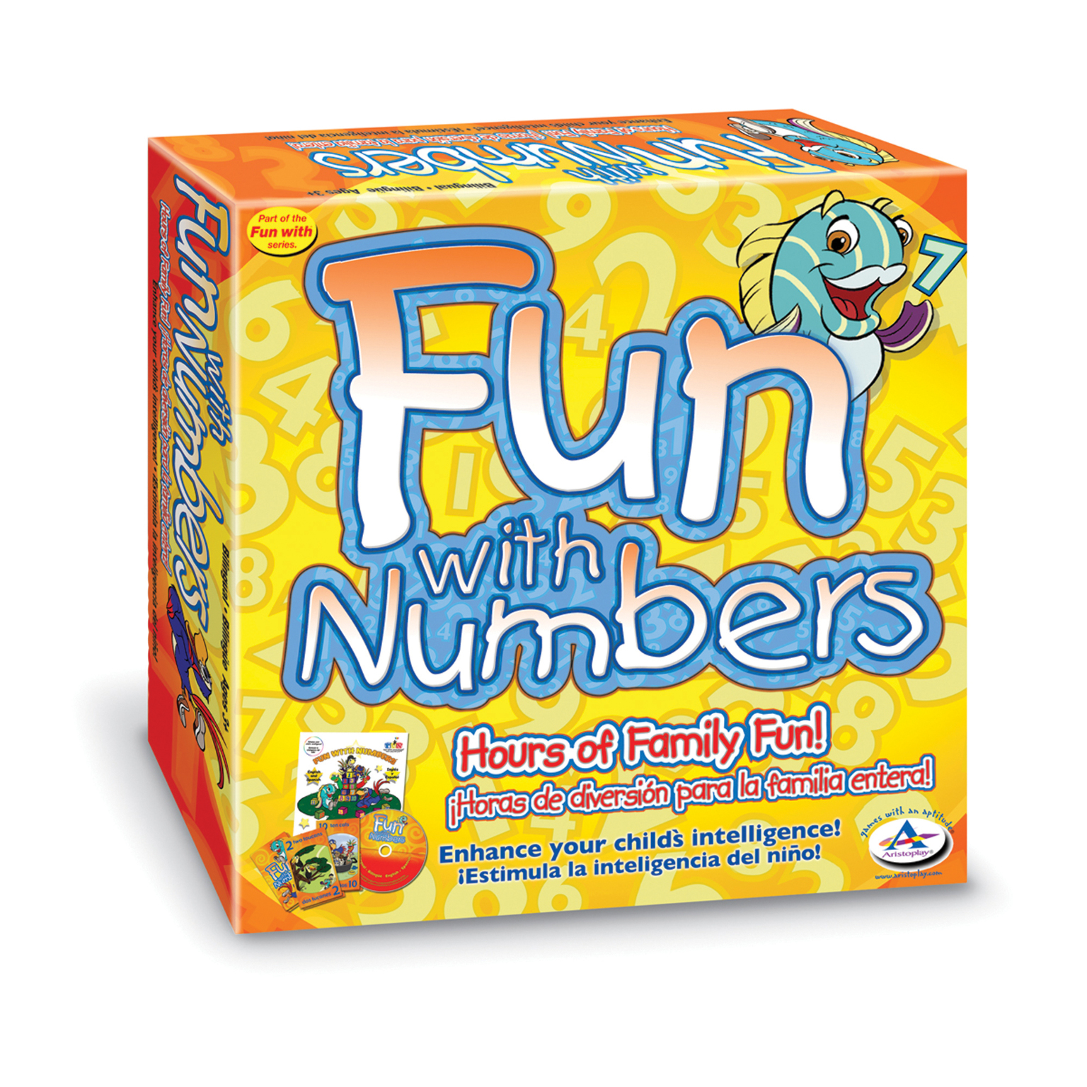 2317819 Fun with Numbers Game - Ages 4+, Bilingual case of 6