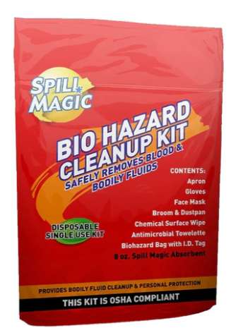 2383031 Biohazard Clean Up Kit, Single Use case of 16