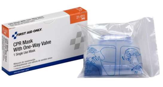2383049 CPR Mask, 1/Box case of 120