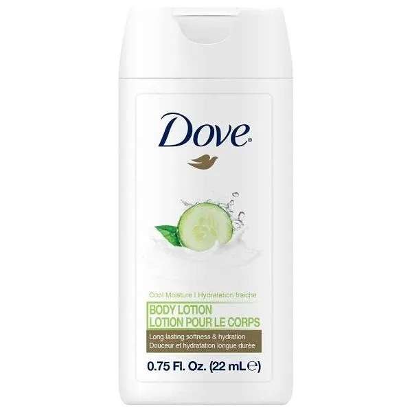 2384784 Dove Cucumber Lotion - 0.75 oz case of 192