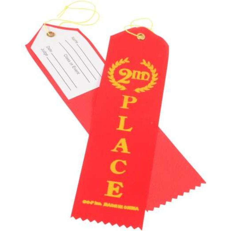 2385074 2nd Place Ribbons - Red - Case of 192
