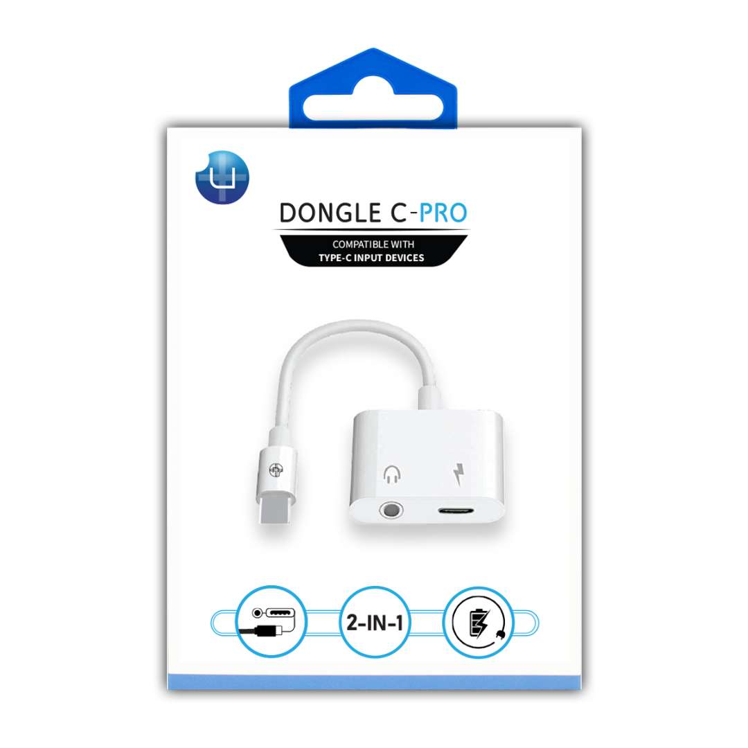 2386392 Dongle Type C Pro Converters - White case of 100