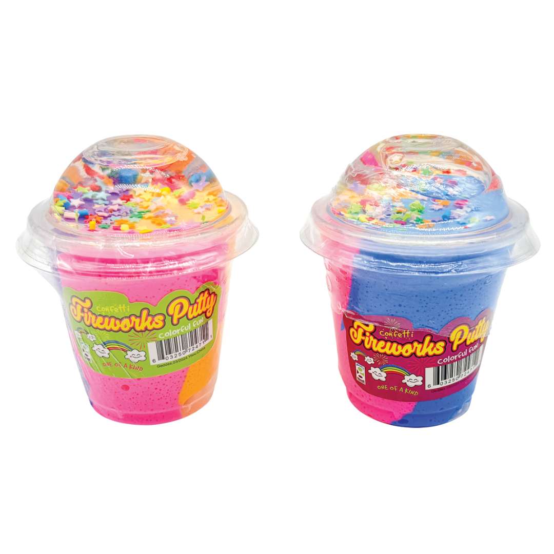 2386397 Confetti Fireworks Putty - Assorted case of 144