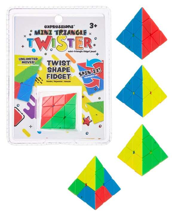 2386703 Mini Triangle Twister Fidget Pyramids case of 48