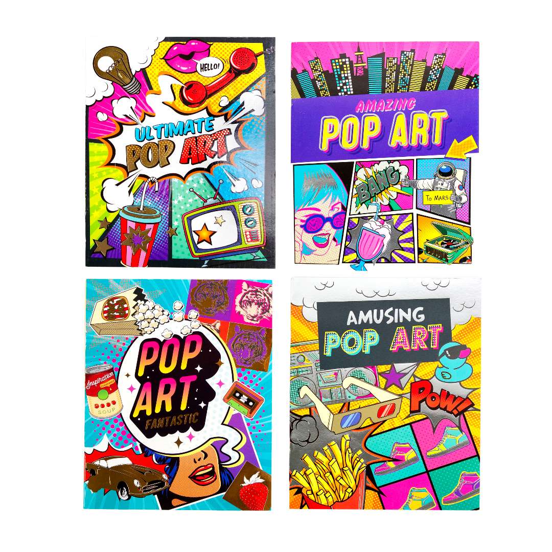 2376551 Pop Art Coloring Books - Assorted case of 48