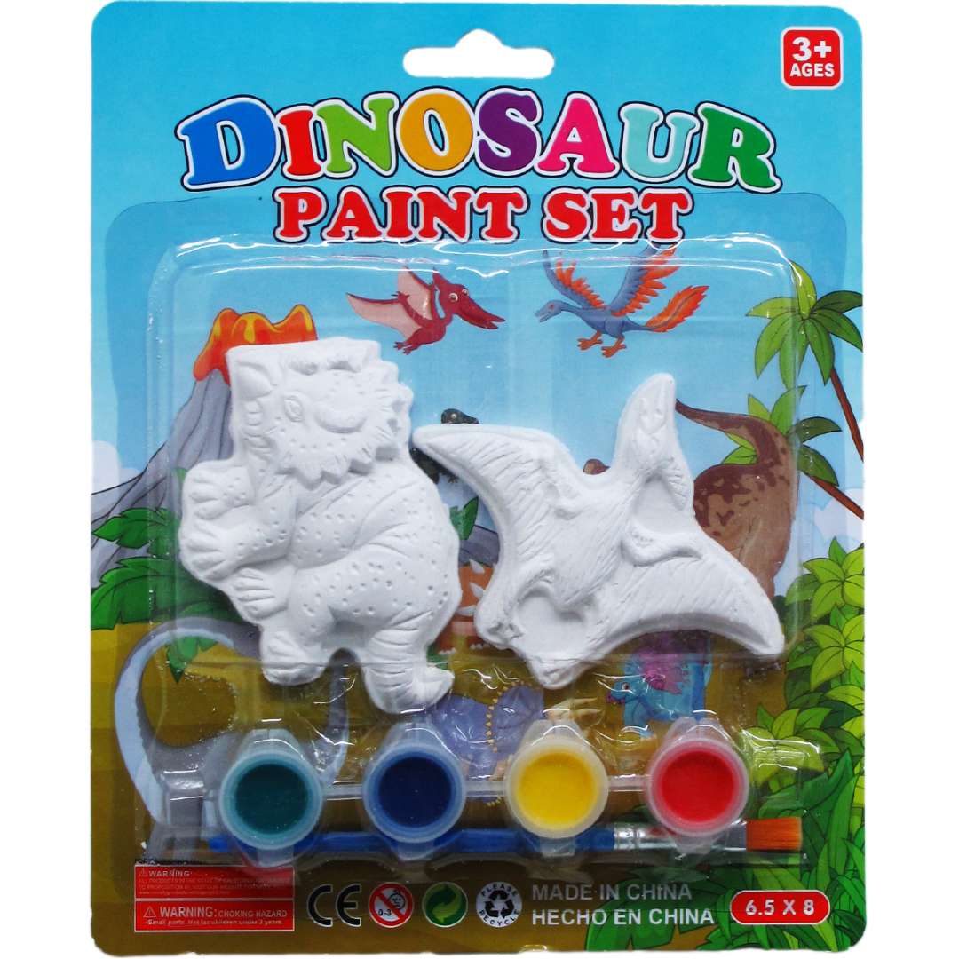 2376766 Dinosaur Paint Sets - Assorted, 7 Piece case of 72
