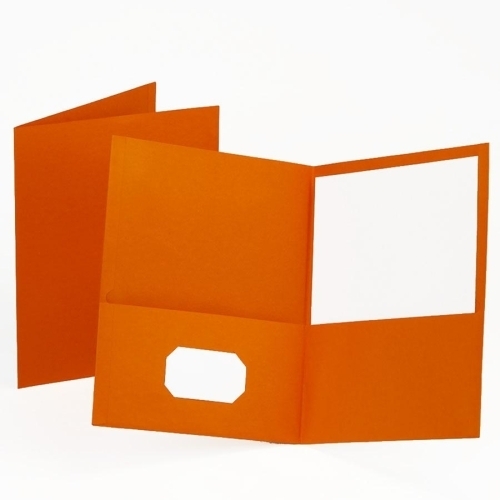 2386467 Recycled Pocket Folder - Orange case of 5