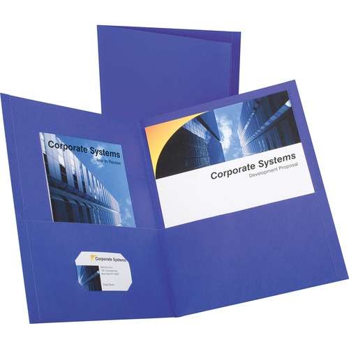 2386471 Recycled Pocket Folder - Purple case of 5