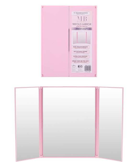 2386285 Trifold Mirror with Stand - Pink case of 48