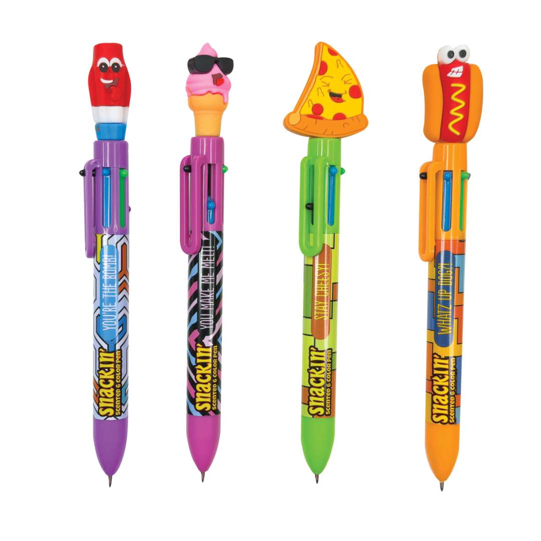 2377831 6-Color Snackin Scented Pens, Assorted, 12 Pack case of 144