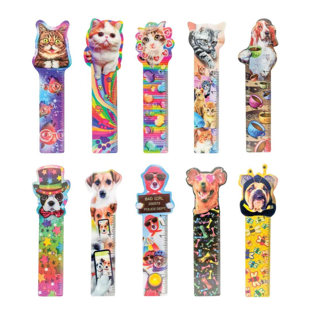 2377891 Furry Friends Lenticular Bookmarks, Assorted, 50 Pack case of 1000