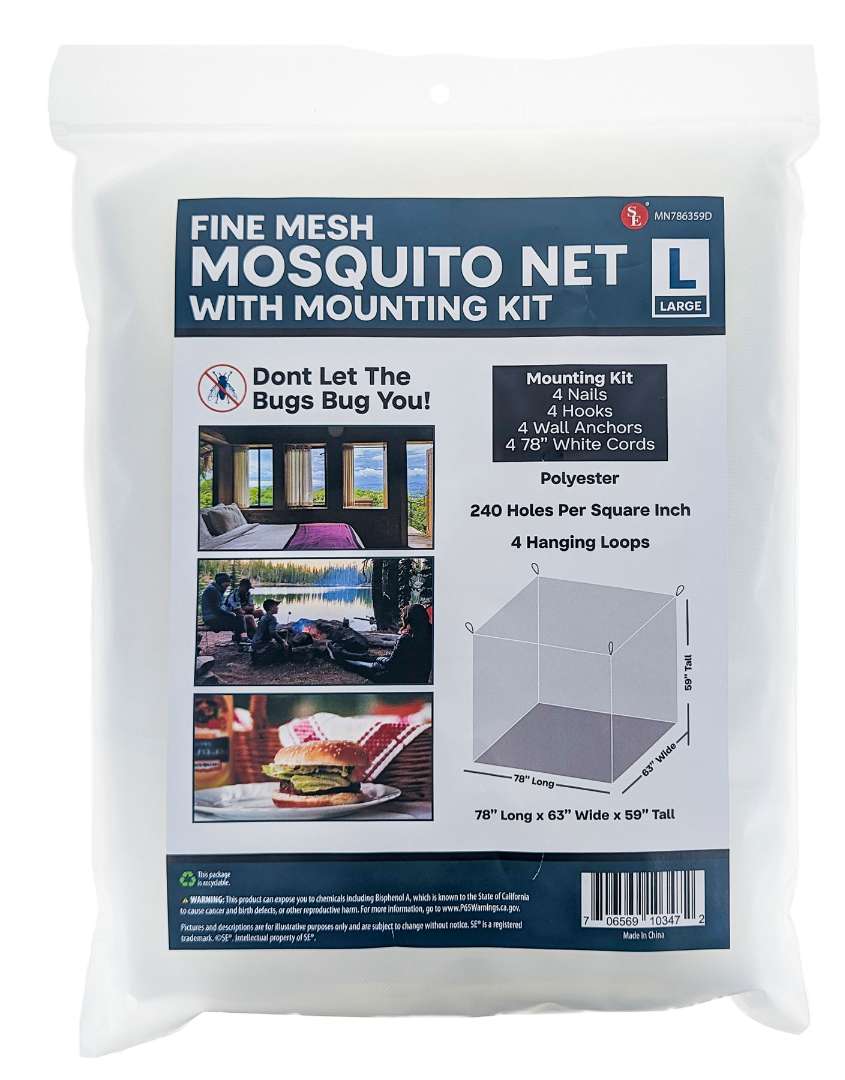 2385996 Fine Mesh Polyester Mosquito Nets - 78 x 63 x 59 case of 24