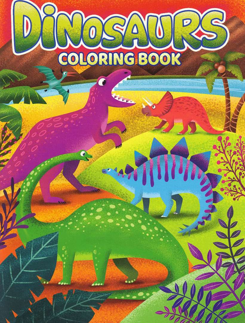 2376399 Dinosaurs Coloring Books - Assorted, 64pgs case of 48